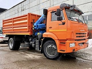 Самосвал КАМАЗ 43253 с КМУ Inman IM 95