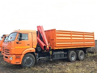 Самосвал КАМАЗ 65115 с КМУ FASSI F155A.0.22