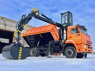 Самосвал КАМАЗ 65115 с КМУ ВЕЛМАШ ОМТЛ 97-04К