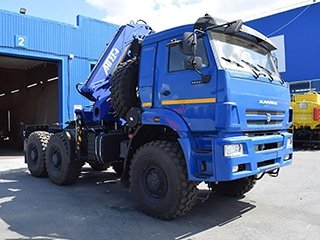 Седельный тягач КАМАЗ 65221-6020-53 с КМУ АНТ 22-4 (033)