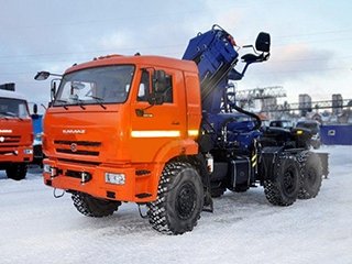 Седельный тягач КАМАЗ 43118-3971-46 с КМУ АНТ 22-4