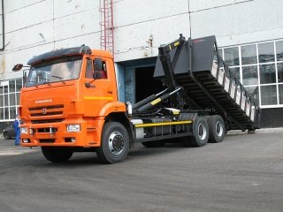 Крюковый погрузчик КАМАЗ 6520-3072-53 с гидроупорами с КМУ Palfinger РН Т20РI.57