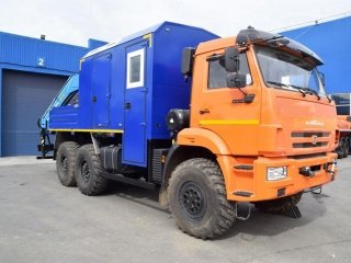 Передвижная мастерская КАМАЗ 43118-3027-50 с КМУ ИМ-150