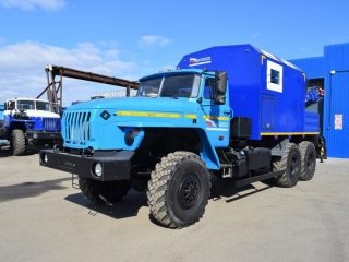 Передвижная мастерская Урал 4320-1912-60Е5 с КМУ ИМ-50