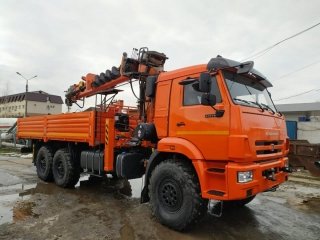 Ямобур Hangil 987 с буром на шасси КАМАЗ-43118