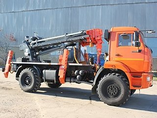 Ямобур Junjin SA-040c на шасси КАМАЗ 43502