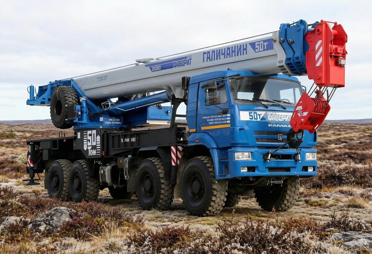 Фото №2: Автокран "Галичанин" КС-65713-5 Фаворит на шасси КАМАЗ 6560-23960-53