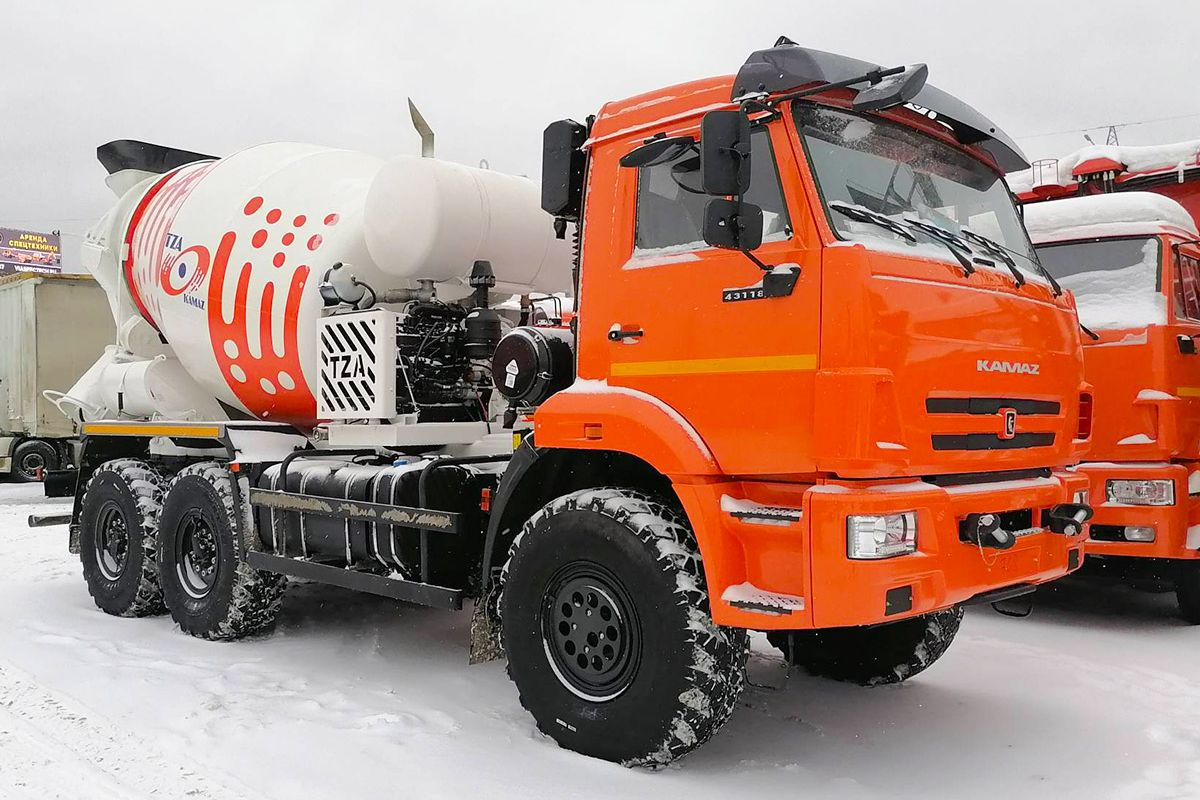 Фото №1: Автобетоносмеситель 5814T6 (арт. 58146-3011-48) на шасси КАМАЗ 43118-3011-48