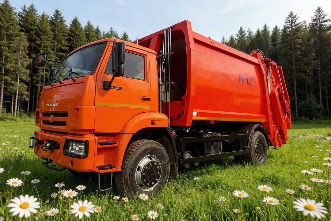 Фото №1: Мусоровоз КО-427-72 (арт. 42772-001-56) на шасси КАМАЗ-53605-4950-56