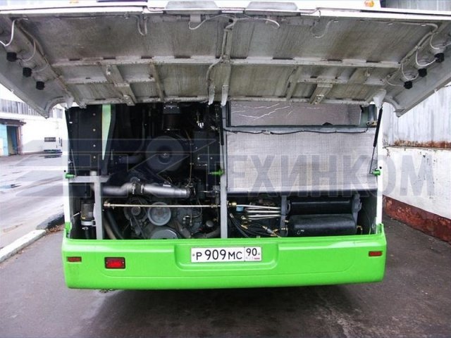 Расположение двигателя в автобусе маз